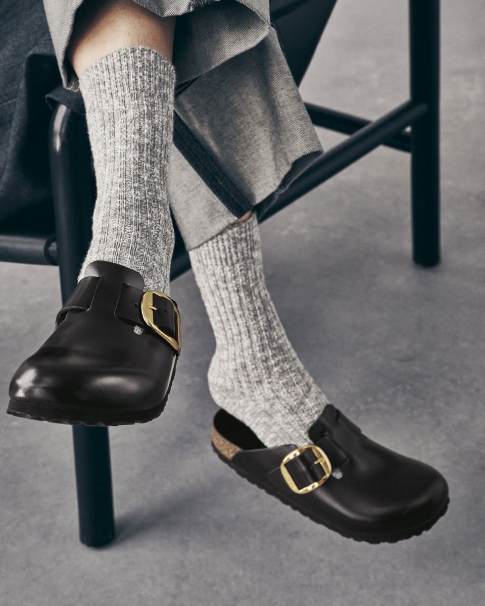 Modern footwear and accessories display