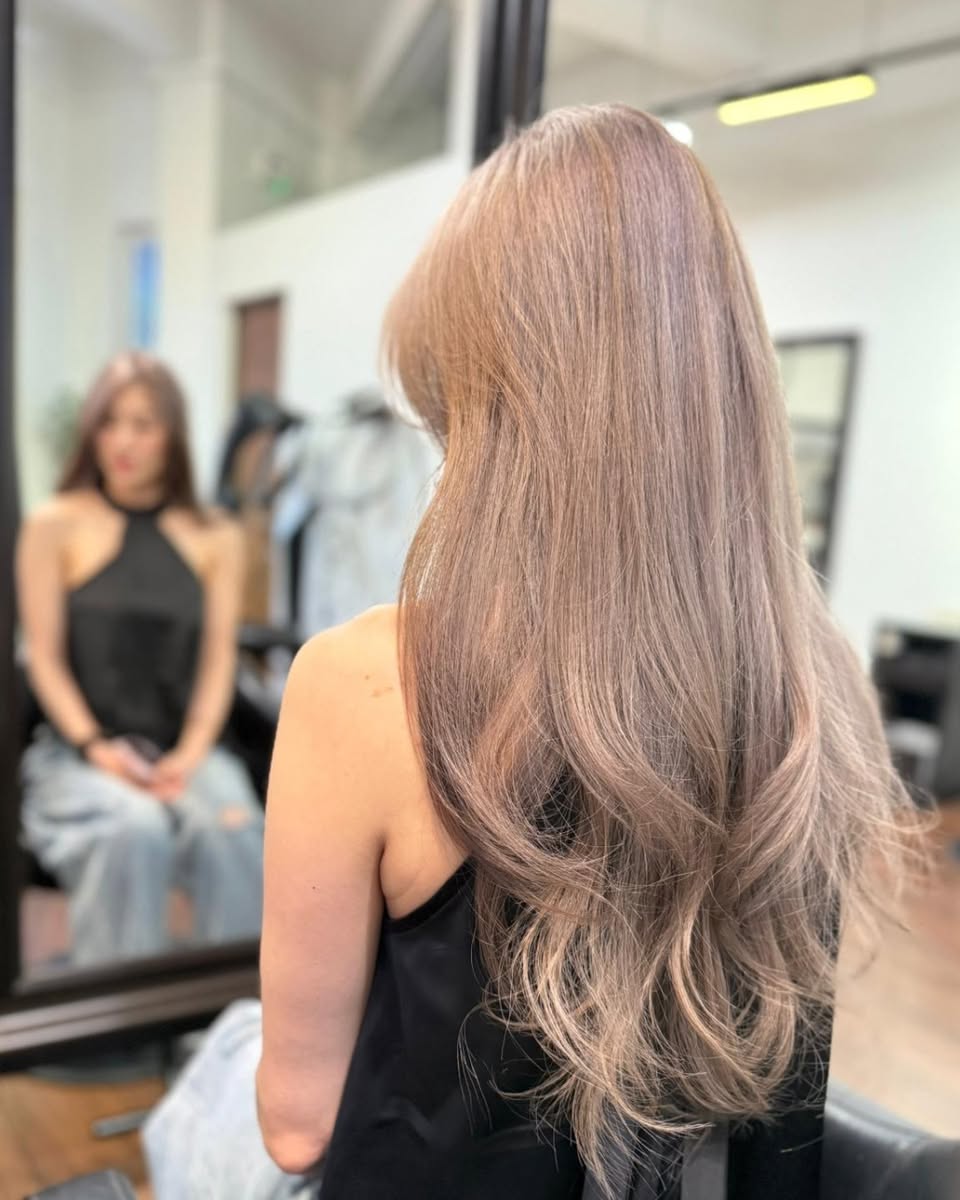 Hair coloring and treatment results