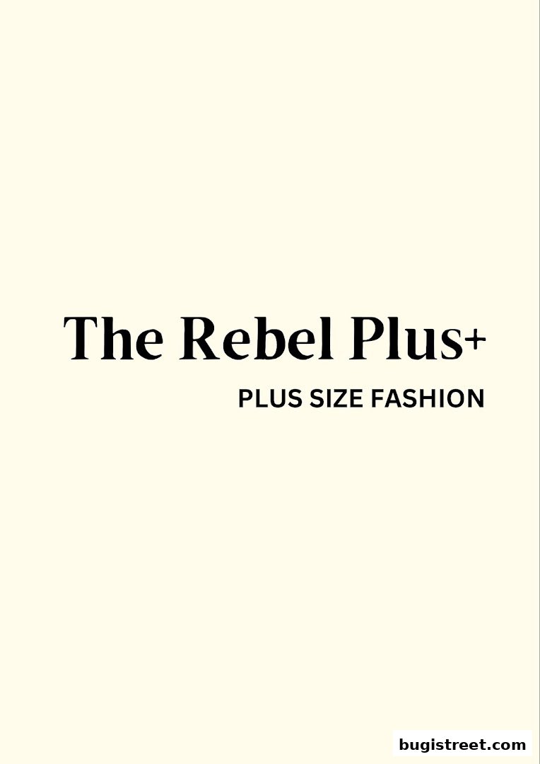 The Rebel Plus+ logo with the tagline 'PLUS SIZE FASHION'.